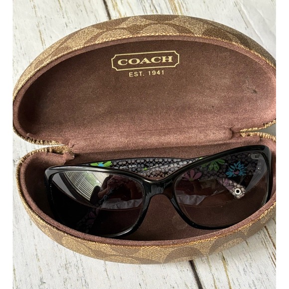 Coach Sunglasses PEONY Black S471 59-16–125 Full Rim